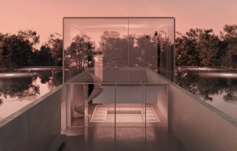 Andrés Reisinger has designed a house resembling a glass box; Picture: Courtesy of dezeen