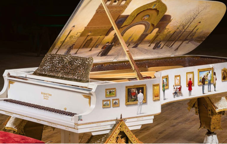 Steinway piano; Courtney Steinway
