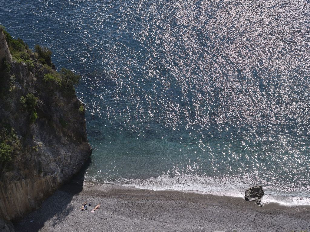 Einsamer Strand an der Amalfi-Küste, Foto: © Werner Mäder, Uetikon